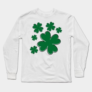 Leaf clover. Lucky clover Long Sleeve T-Shirt